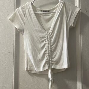 All Saints white tie top